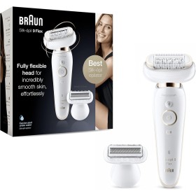 Braun Silk-épil 9 Flex Depiladora Eléctrica Mujer para una Depilación más fácil, 4 Accesorios, Funda, 9-006 Flex