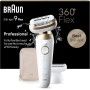 Braun Silk-épil 9 Flex Depiladora Eléctrica Mujer para una Depilación más fácil, 4 Accesorios, Funda, 9-006 Flex