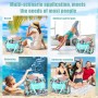 Myhozee Borsa Mare Grande xxl Famiglia,Borsa da Spiaggia Donna， con chiusura lampo, borsa estiva da spiaggia, impermeabile, per