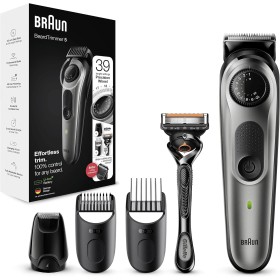 Braun Recortadora de Barba Series 5, Máquina Cortar Pelo, Cortapelos Hombre para Cara y Pelo con Láminas Afiladas de Larga