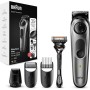 Braun Recortadora de Barba Series 5, Máquina Cortar Pelo, Cortapelos Hombre para Cara y Pelo con Láminas Afiladas de Larga