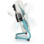Orbegozo PW 1546 - Ventilador industrial Power Fan, 3 velocidades, aspas metálicas, asa de transporte, 130 W, azul y blanco