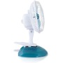 Orbegozo TF 0219 - Ventilador sobremesa 2 en 1, pinza y sobremesa, potencia 8 W, 2 velocidades, diámetro hélice 15 cm