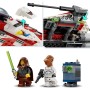 LEGO Star Wars Caza Estelar del Jedi Bob, Maqueta de Nave, Juguete de Construcción para Colección, Minifiguras de Personajes,