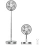 Cecotec Ventilador Portátil Plegable EnergySilence 800 FoldAir Portable. Batería 7200mAh, Diseño Extensible y Ajustable, 5 Aspas