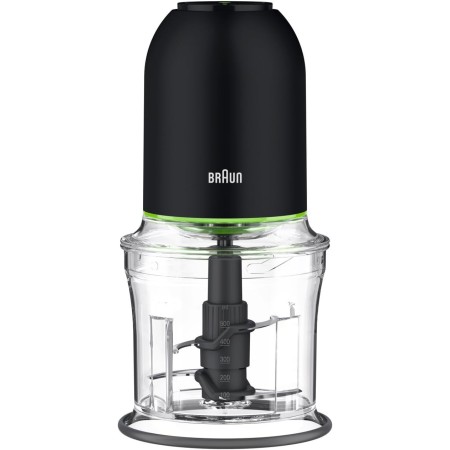 Braun MultiPractic 3 CH3011BK, Picadora con 4 Cuchilla de Acero Inoxidable, Función One Push, Triturador de Hielo, Apta para