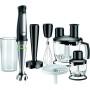 Braun Minipimer 7 MQ7087X - Batidora de Mano de 1000W, Minipicadora de 350ml, Pasapuré, Varillas, Procesador de Alimentos con 3