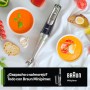 Braun Minipimer 7 MQ7087X - Batidora de Mano de 1000W, Minipicadora de 350ml, Pasapuré, Varillas, Procesador de Alimentos con 3