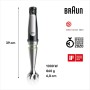 Braun Minipimer 7 MQ7087X - Batidora de Mano de 1000W, Minipicadora de 350ml, Pasapuré, Varillas, Procesador de Alimentos con 3