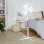 Russell Hobbs Ventilador de pie, 40,64 cm, ligero, 3 velocidades, oscilación con ángulo amplio, flujo de aire potente, altura