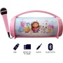 Lexibook, Disney Stitch, Altavoz luminoso inalámbrico con micrófono, Sonido estéreo, Función karaoke, Puertos USB y para