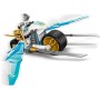 LEGO Ninjago Moto de Hielo de Zane de Juguete con 1 Minifigura, Juego de Aventuras Ninja con Vehículo, Regalo para Niños y Niñas