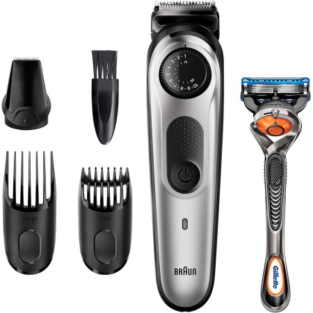 Braun Recortadora de Barba y Cortapelos BT3240, Máquina Cortar Pelo, para Hombre, 39 Ajustes de Longitud, Negro y Azul