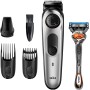 Braun Recortadora de Barba y Cortapelos BT3240, Máquina Cortar Pelo, para Hombre, 39 Ajustes de Longitud, Negro y Azul
