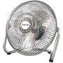 Max Star Ventilador de Sobremesa y Suelo 12" Silencioso, 3 Velocidades, Acabado de Acero, 47W, Inclinable, Seguro, 3 Aspas