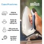 Braun CareStyle 7 IS7262GY, Centro de Planchado con Generador de Vapor Profesional, FreeGlide 3D, iMode e iCare, Planchado