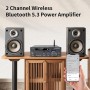 4.1 Canales Amplificador, 1600W Audio Amplificador, Bluetooth 5.0 Mini Hi-Fi Digital Amperio Integrado para los altavoces del