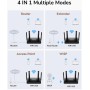 Cudy AX1500 - Router Wi-Fi 6 de doble banda, router de Internet 802.11ax, punto de acceso, 4 antenas de 5dBi, MU-MIMO,