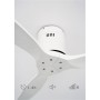 CREATE / WINDCALM/Ventilador de techo ABS con luz blanco aspas efecto madera clara y mando / 40W, Silencioso, Ø132 cm, 6