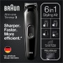 Braun Recortadora 6 en 1 todo en uno serie 3, kit de aseo masculino con recortadora de barba, cortadora de pelo y recortadora de