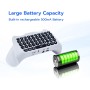 Mcbazel Teclado Inalámbrico para Mando PS5, Bluetooth 3.0 Gamepad Chatpad para Mando PS5 con Altavoz Integrado y Conector de