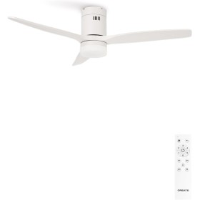 CREATE / WINDCALM/Ventilador de techo ABS con luz blanco con mando / 40W, Silencioso, Ø132 cm, 6 velocidades, 3 temperaturas de