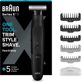 Braun Series X Recortadora de Barba, maquina de afeitar, cortapelos hombre, Afeitadora Eléctrica Hombre con Rasuradora para