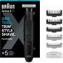 Braun Series X Recortadora de Barba, maquina de afeitar, cortapelos hombre, Afeitadora Eléctrica Hombre con Rasuradora para