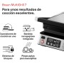 Braun MultiGrill 7 CG 7040, Plancha Cocina Eléctrica con Control Electrónico, 2 Termostatos Independientes, 3 Posiciones de