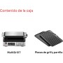 Braun MultiGrill 7 CG 7040, Plancha Cocina Eléctrica con Control Electrónico, 2 Termostatos Independientes, 3 Posiciones de