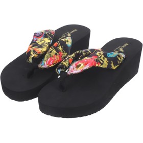 Holibanna Chanclas con Cuña de Bohemia Zapatillas de Playa para Mujer Talla 36 6Us 3. 5Uk 36. 5Eu (Beige)