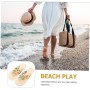 Holibanna Chanclas con Cuña de Bohemia Zapatillas de Playa para Mujer Talla 36 6Us 3. 5Uk 36. 5Eu (Beige)