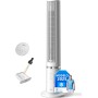 MIDEA Ventilador Torre de 4 Velocidades con Control Remoto - Ventilador de Torre Silencioso con Oscilación 90º - Enfriador de
