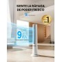 MIDEA Ventilador Torre de 4 Velocidades con Control Remoto - Ventilador de Torre Silencioso con Oscilación 90º - Enfriador de