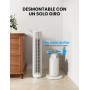 MIDEA Ventilador Torre de 4 Velocidades con Control Remoto - Ventilador de Torre Silencioso con Oscilación 90º - Enfriador de