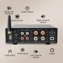 4.1 Canales Amplificador, 1600W Audio Amplificador, Bluetooth 5.0 Mini Hi-Fi Digital Amperio Integrado para los altavoces del