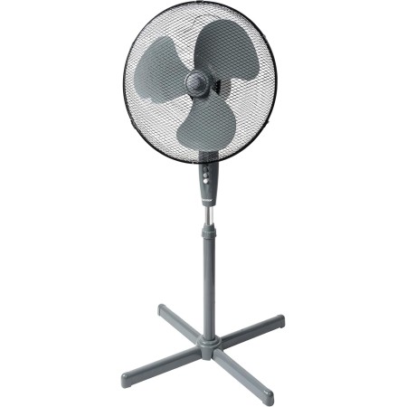 Bestron Ventilador de pedestal con tres velocidades, ventilador con función de oscilación de 75° y altura regulable hasta 122