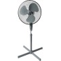 Bestron Ventilador de pedestal con tres velocidades, ventilador con función de oscilación de 75° y altura regulable hasta 122