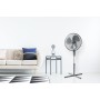 Bestron Ventilador de pedestal con tres velocidades, ventilador con función de oscilación de 75° y altura regulable hasta 122
