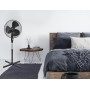 Bestron Ventilador de pedestal con tres velocidades, ventilador con función de oscilación de 75° y altura regulable hasta 122