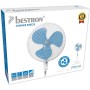 Bestron Ventilador de pedestal con tres velocidades, ventilador con función de oscilación de 75° y altura regulable hasta 122