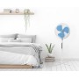 Bestron Ventilador de pedestal con tres velocidades, ventilador con función de oscilación de 75° y altura regulable hasta 122