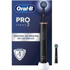 Oral-B Pro 3 3000 Cepillo de Dientes Eléctrico con Mango Recargable y 2 Cabezales, Diseñado por Braun, Regalos Originales para