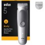 Braun Cortacésped para el cuerpo Series 5, + 2 herramientas de afeitado, con cuchilla SkinGuard, autonomía de 100 min, suave
