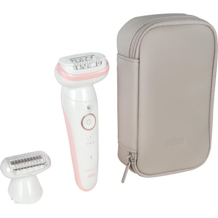 Braun Silk-épil 9, Depiladora con cabezal giratorio para depilación fácil, impermeable, piel suave de larga duración, con