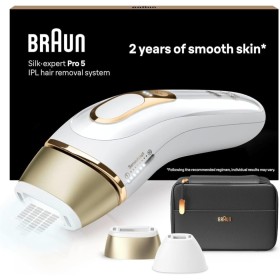 Braun Luz Pulsada Silk-expert Pro 5, Eliminación Del Vello En Casa, Alternativa a Depilación Láser, Depiladora IPL Con Funda y 2
