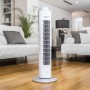 Cecotec Ventilador de torre EnergySilence 8150 Skyline de 42”, 55 W, Mando a distancia, Pantalla LED, 3 velocidades, 3 modos,