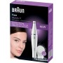 Braun FaceSpa 810 Depiladora Eléctrica Facial Mujer Sistema De Cepillo De Limpieza Y Depilación Facial: Elimina El Vello Y