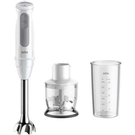 Braun Batidora de mano MultiQuick 5 MQ50201M, tecnología PowerBell Plus, 21 niveles de velocidad+turbo, EasyClick System Plus,