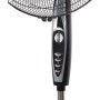 Orbegozo SF 3347, Ventilador de pie, 3 velocidades de ventilacion, 50 W, temporizador de dos horas, función oscilación, altura